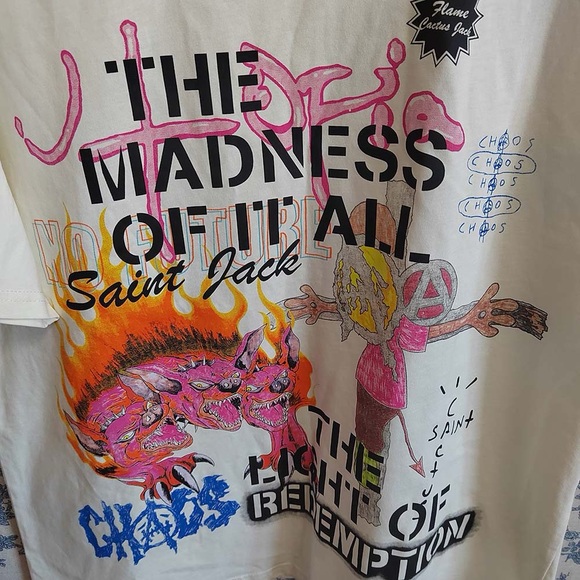 Travis Scott Utopia x ST Michael 3A Tee Cream - Picture 3 of 8